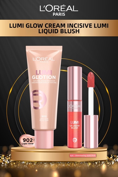L'Oreal Paris Glotion 902 - Illuminating Light Glow Highlighter and Lumi Blus...