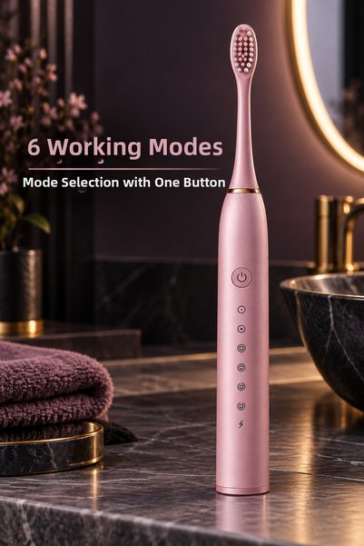 OEM Pink Electric Toothbrush Ipx7 Waterproof