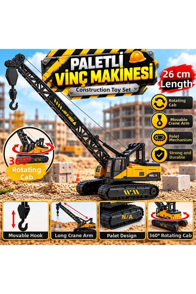 TRUST STORE Crawler Toy Crane 26 cm Construction and Engineering Machine Mode...