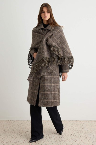 Trendyol Collection معطف رمادي عادي TWOAW27KB00031