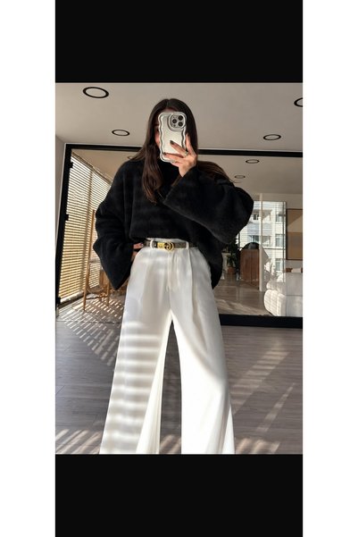 Butik سترة نسائية من GÜLCE MODA مصنوعة من الصوف المحبوك