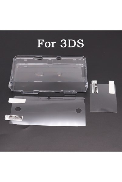 TingDong For 3DS Plastic Clear Crystal Shell Skin Case Cover For New 2DS 3DS ...