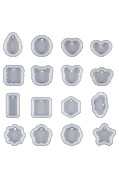 Choice12 Whole Sets Earring Pendant Silicone Resin Mold Epoxy Resin Jewelry M...