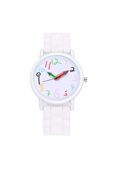 Choice white Women Watch Fashion Simple Pencil Design Digital Quartz Watches ...