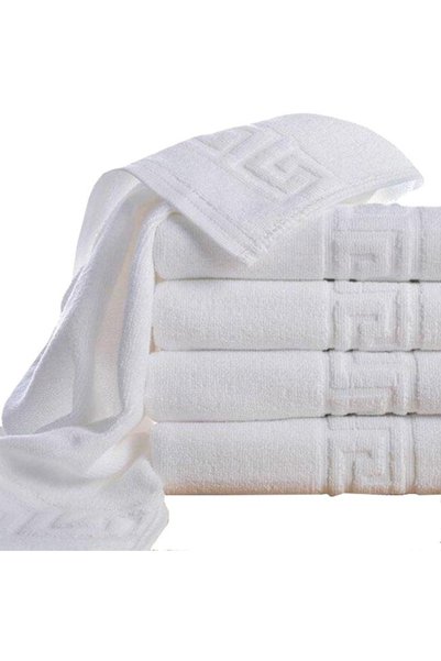 Ralex Pachet de 5 prosoape de baie 70 x 140 cm 100% bumbac, bordură grecească...