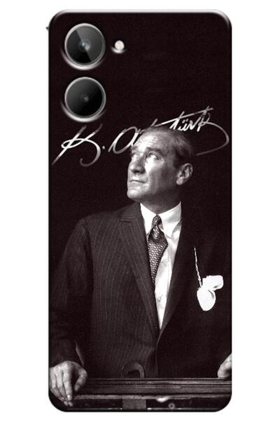 Zebana Realme 10 Compatible Case Mustafa Kemal Atatürk Silicone Case (Printed)