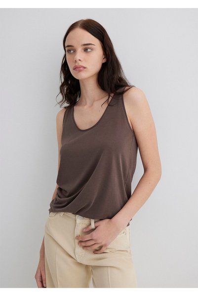 Mavi (Tencel™) Modal Karışımlı Kahverengi Atlet Slim Fit / Dar Kesim 1613216-...