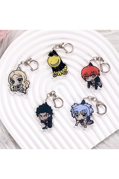 Choice5 5 cm 6 1/5PCS Anime Assassination Classroom Acrylic Keychain Cartoon ...