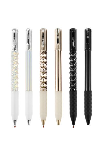 Choice 6PCS 6Pcs Geometric Crinkle Pen Funny Crunchy Sensory Pen Stress Relie...