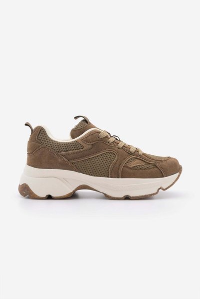 Marjin Pantofi sport casual pentru femei, din piele intoarsa, cu textura, cu ...