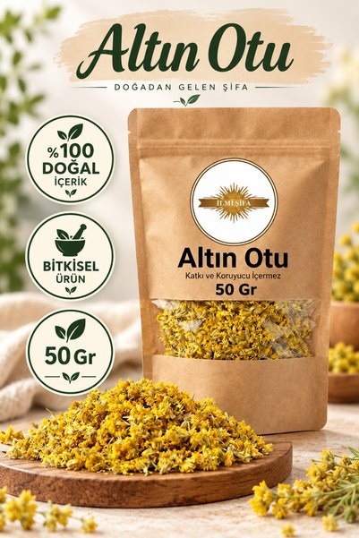 İLMİ ŞİFA Altın Otu (Ölmez Çiçek – Ölümsüz Çiçek) Kurutulmuş Doğal Altın Otu ...