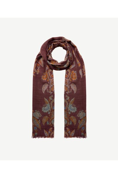 Yargıcı Floral Patterned Wool Shawl
