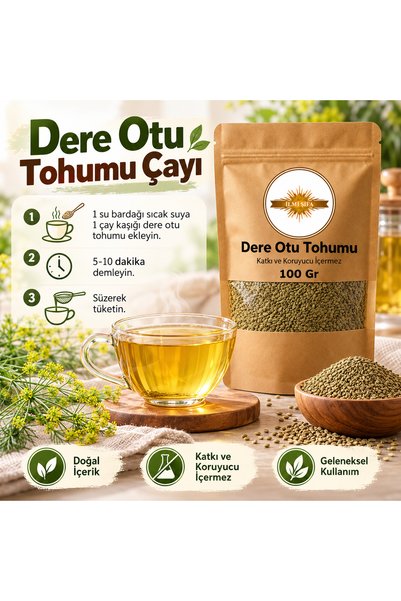 İLMİ ŞİFA Dere Otu Tohumu (Dereotu tohumu) – Atalık Tohum Doğal 100 Gr