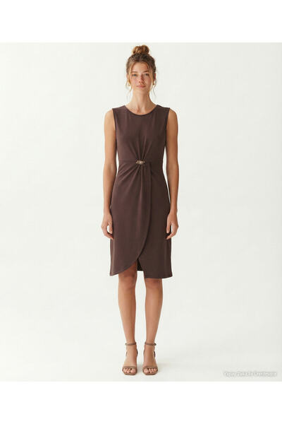 Yargıcı Tight Crew Neck Sleeveless Dress