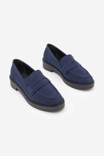 Marjin Γυναικεία Loafer Casual Classic Παπούτσια Casual Μοκασίνια Ναυτικό Μπλ...
