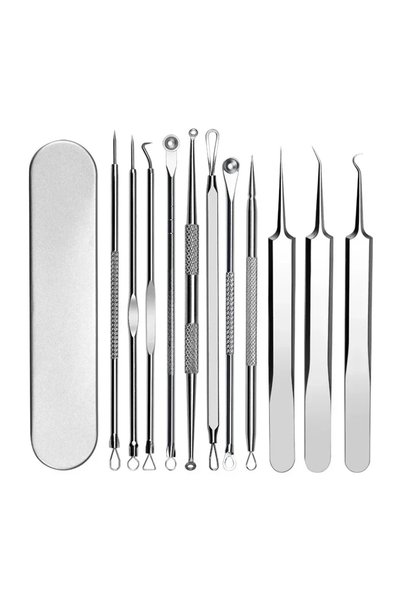 Choice 11Pcs 11PCS Acne Blackhead Removal Needles Kit Cell Pimples Blackhead ...
