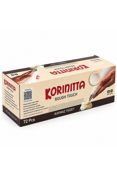 Korinitta Şeffaf Krema Torbası 72 Adet 26x50 cm 72 adet
