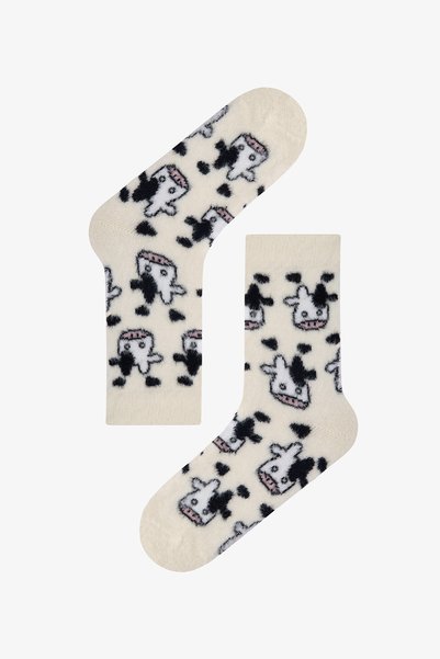 Penti Warm Fuzzy Cow Soket Çorap