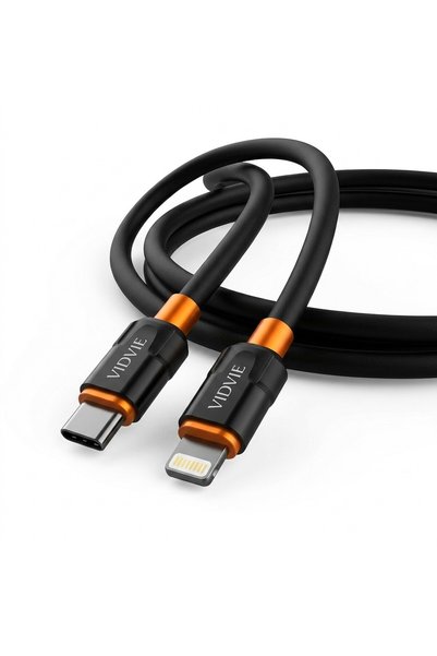 Vidvie CB4058C&i 36W USB-C to Lightning Fast Charging Cable, Nylon Braided Da...