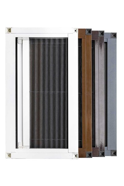 BEST LİNE Plasă plisată 800 X 2020, albă, Bestline, aluminiu