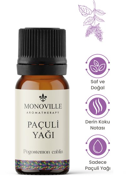 Monoville Patchouli Essential Oil 10 ml Pure and Natural (Patchouli Essentia ...