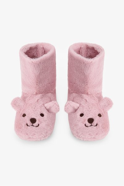 Penti Lila Happy Bear Hayvan Nakışlı Ev Botu