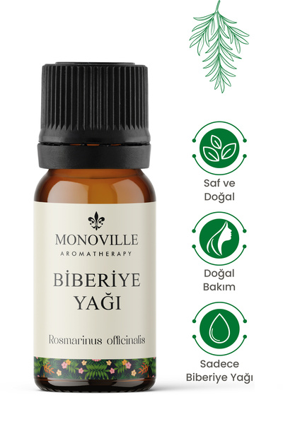 Monoville Rosemary Essential Oil 10 ml Pure and Natural (Rosemary Essential Oil)