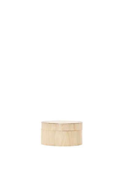 YARGICIHOMEWORKS Cutie rotundă cu detalii din alamă (10x6 cm)