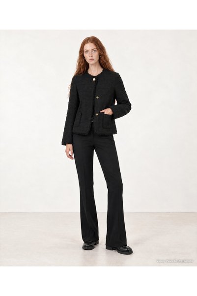 Yargıcı Regular Crew Neck Long Sleeve Jacket