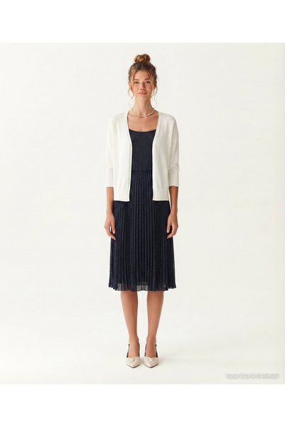 Yargıcı Regular V-Neck 3/4 Sleeve Cardigan