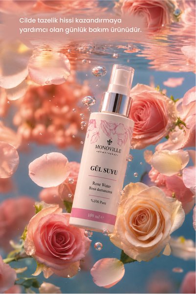 Monoville Gül Suyu 100 ml Sprey Başlıklı (Rose Water)