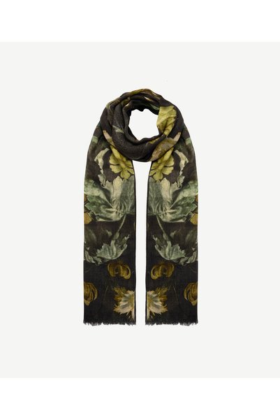 Yargıcı Floral Patterned Wool Shawl