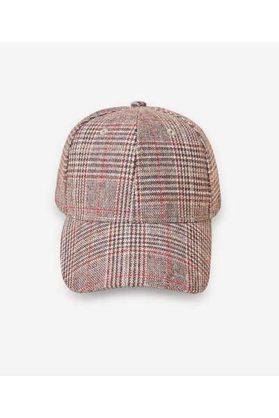 Yargıcı Plaid Patterned Cap Hat