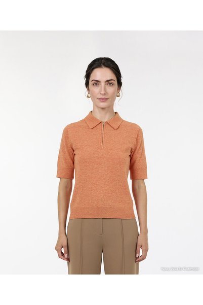 Yargıcı Regular Shirt Collar Short Sleeve Sweater