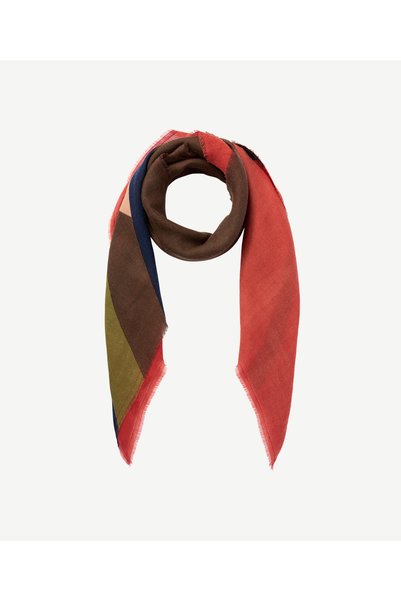 Yargıcı Color Blocked Square Shawl