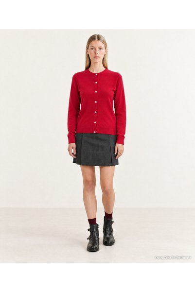Yargıcı Regular Crew Neck Long Sleeve Cardigan