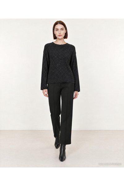 Yargıcı Wide Boat Neck Long Sleeve Sweater