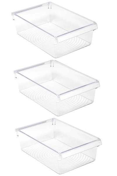 Prima Nova 3-Piece Refrigerator Organizer Set for Inside the Cabinet Storage ...