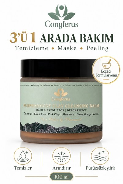 Conyferus WellBeauty PureHarmony Killi Makyaj ve Yüz Temizleme Balmı Çift Aşa...