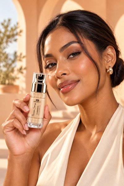 Warda Beauty Flawless Coverage Liquid Foundation – Lightweight Buildable Cove...