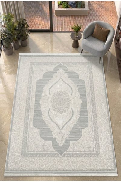 Enva Home 6 Metre Halı 4 metre Halı Yumuşak Doku Saçaklı Tozumaz Tüylenmez Kl...