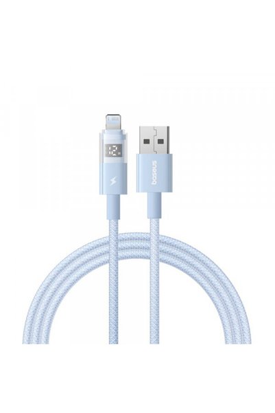 Baseus Cablu Date si Incarcare USB-A - Lightning Display 2, 12W, 1m, Albastru...