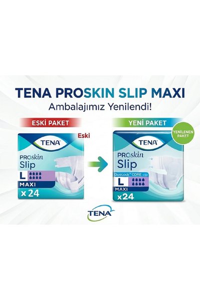 TENA حفاضات سليب بريميوم ماكسي كبيرة للمرضى 24 قطعة