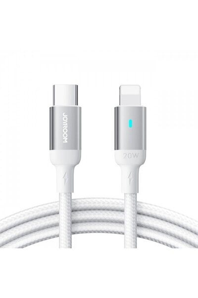 Joyroom Cablu de date și încărcare USB-C - Lightning S-A10, 20W, 1.2m, Alb