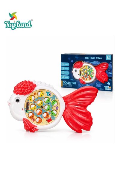 TOY LAND Magnetic Fishing Toy Set for Kids – 12Pcs Musical Rotating Tray Game...