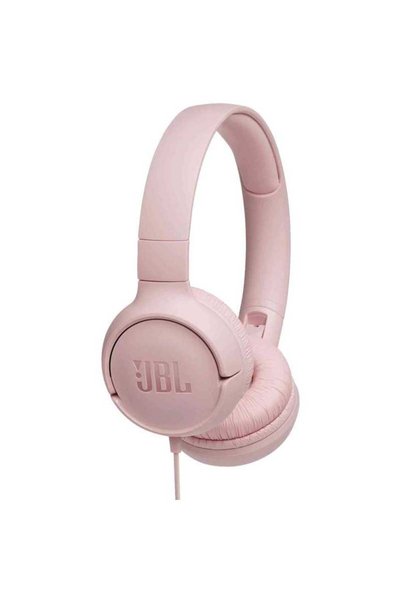 JBL Casti Stereo JBL T500, Microfon, Pure Bass Sound (Roz)