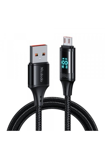 Mcdodo Cablu Date si Incarcare USB-A - microUSB CA-1070 Display, 18W, 1.2m, N...