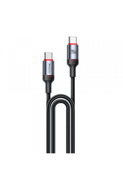 Yesido Cablu Date si Incarcare USB-C - USB-C CA185, 240W, 1.2m, Negru
