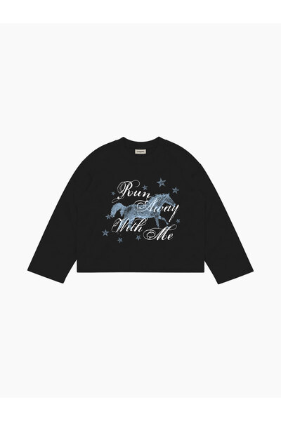 lethestudios Run Away Uzun Kollu T-Shirt