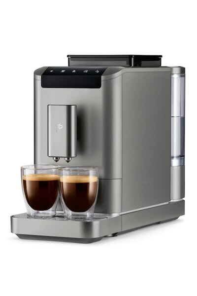 Tchibo Espressor automat Esperto 2, 19 bari, dublă duză de scurgere, argintiu